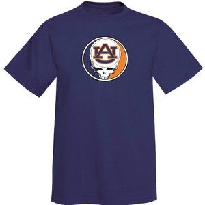 Auburn University Stealie Grateful Dead T Shirt Shakedown Parody NWT